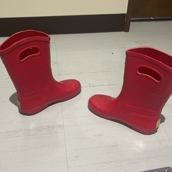 Hunter For Target Wellies Red Waterproof Rain Boots Size 3 - Picture 5 of 7